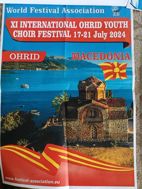 Хор „Орфей” със сертификат и почетен плакет от фестивал в Охрид