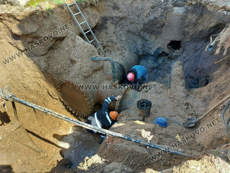 Части от Хасково, Клокотница и Минерални бани ще са без вода в сряда заради авария