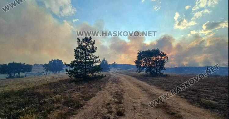 12 000 дка гора, треви и храсти са изпепелени при пожар в Сакар планина, остават затворени пътища