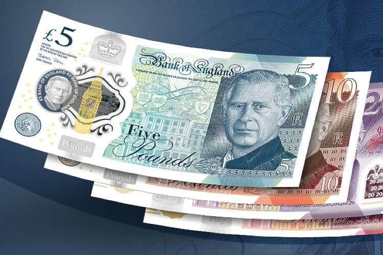 Първите британски банкноти с лика на Чарлз Трети събраха благотворително почти 1 милион