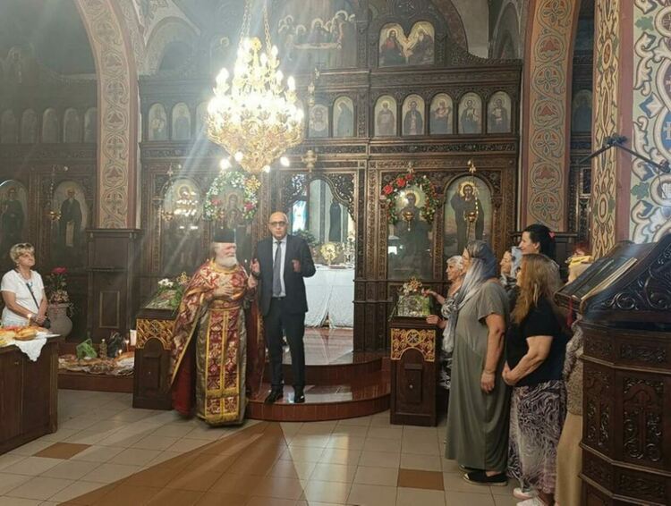 Ерол Мюмюн уважи християните за Голяма Богородица,поздрави ги от храма "Свети Георги"