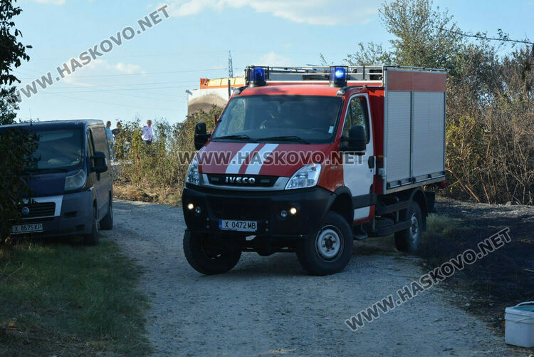 Пожарът край Хасково в месността "Ходжова чешма"