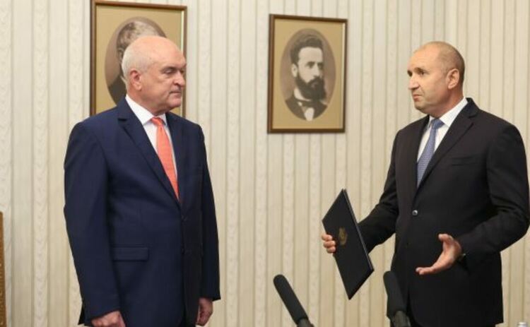 Димитър Главчев (ляво) и Румен Радев