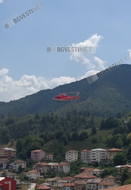 Медицинският хеликоптер отново със спасителна мисия в Смолян. 65-годишна смолянчанка е в тежко състояние