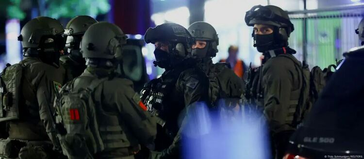 Специални полицейски части по време на акцията в Солинген