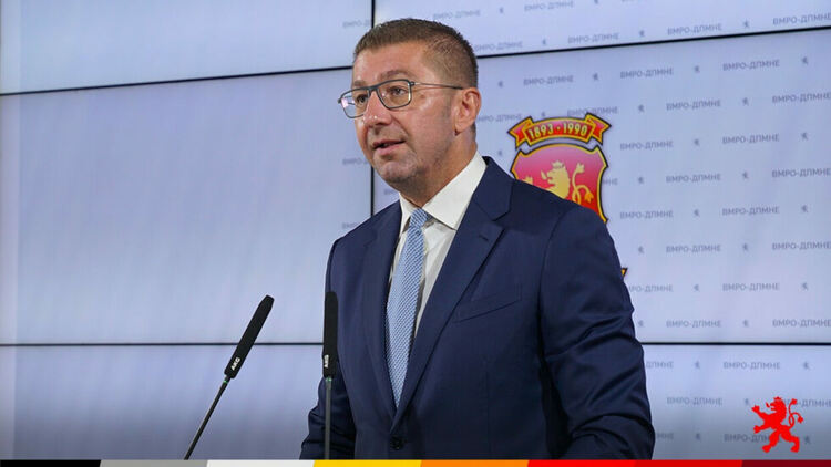 Мицкоски няма да преговаря със служебното правителство на България