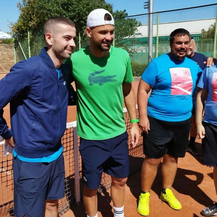 Григор с тренировка в Хасково преди благотворителния мач с Джокович
