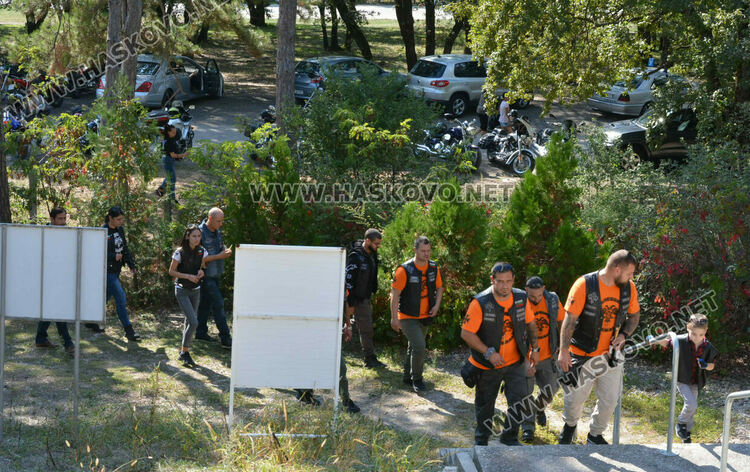 Мотошествие в памет на загиналите мотористи  мина по улиците на Хасково