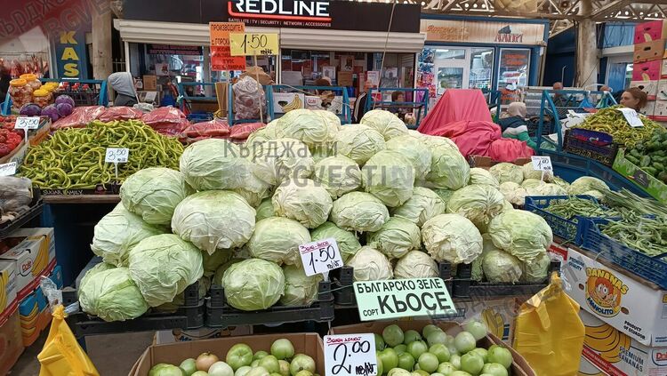 Времето захладня,производители изкараха българското зеле на Пазара в Кърджали,време му е за бидоните