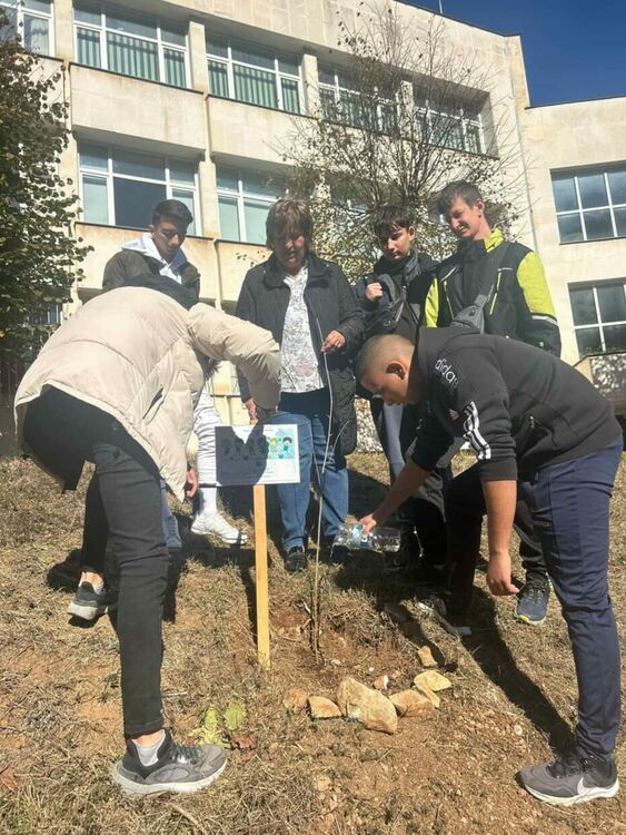 Деца засадиха фиданки като послание срещу насилието в Смолян 