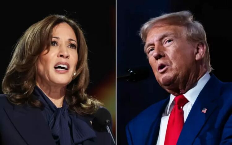 Камала Харис и Доналд Тръмп. Ако спечели вота, Камала ще бъде първата жена-президент на САЩ. При победа Тръмп ще повтори резултата на Гроувър Кливланд - единственият американски президент, който е бил такъв в два непоследователни мандата