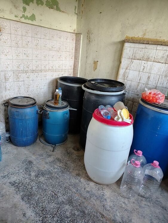 Иззеха 2080 литра наливен алкохол при проверка на казани