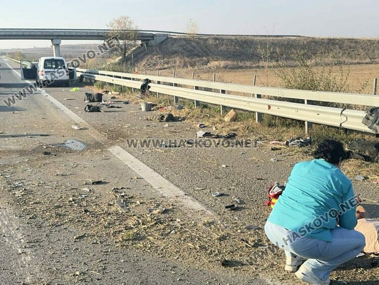 Тежка катастрофа на автомагистрала Марица 