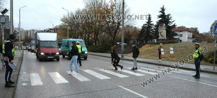 ФСГ в Хасково отбеляза Световния ден за възпоменание на жертвите от ПТП
