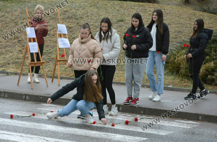 ФСГ в Хасково отбеляза Световния ден за възпоменание на жертвите от ПТП