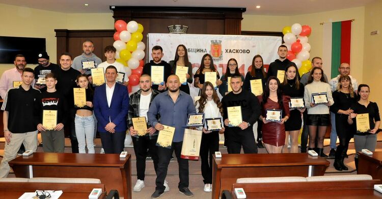 Снимката е от церемонията Спортист на 2023 г. 