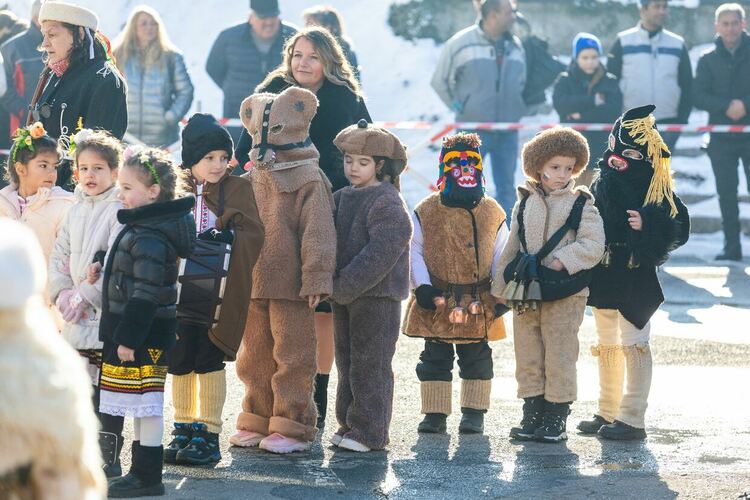 Звън на чанове, страховити маски, носени от стотици сурвакари, огласиха центъра на Радомир, където се състоя магичният празник „Тайнството на Сурва“