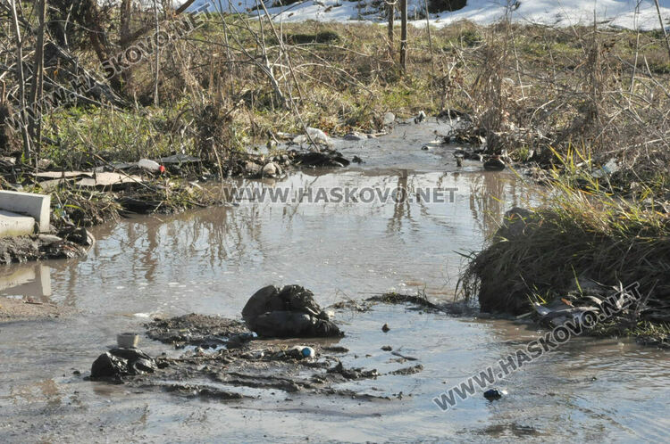 Гейзер от запушена канализация наводни къщи и Сточна гара в Хасково