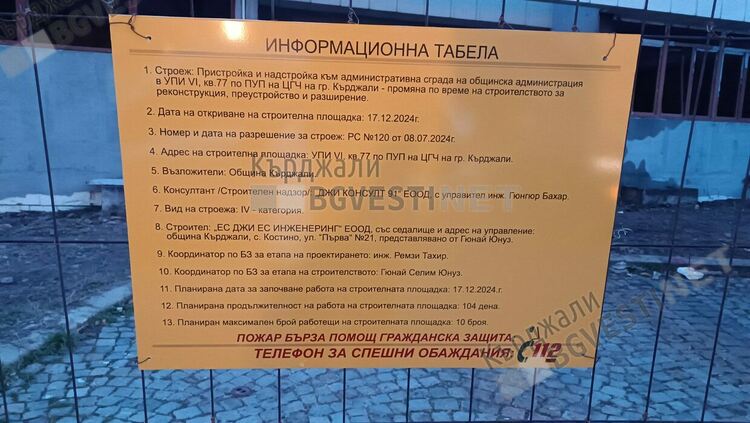 Ерол Мюмюн подхвана пристройката на Белия кораб,Общинският съвет ще има своя зала