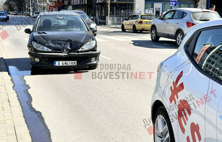 Катастрофа между два френски автомобила в центъра на Димитровград