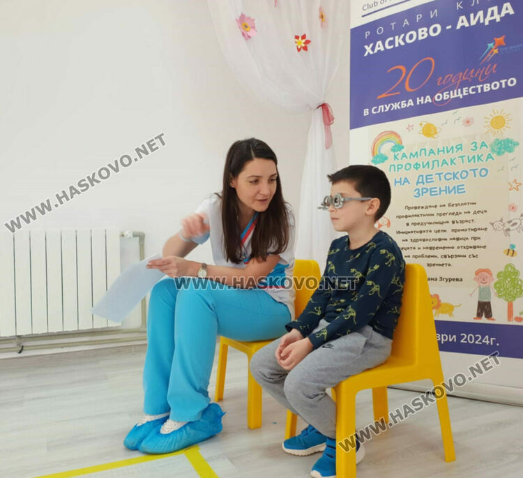 Близо 400 деца от Хасково преминаха очни прегледи, 10% от тях са със зрителни проблеми