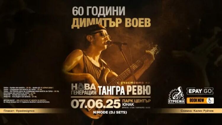 Нова Генерация, Тангра и Ревю с общ концерт „60 години Димитър Воев