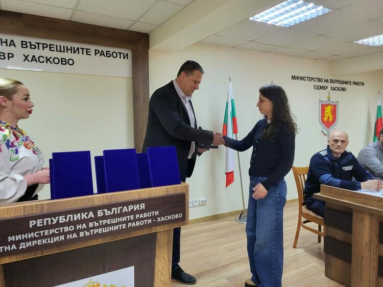 Почетни медали „България в Шенген“ за 8 служители от МВР – Хасково