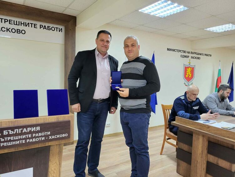 Почетни медали „България в Шенген“ за 8 служители от МВР – Хасково