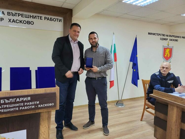 Почетни медали „България в Шенген“ за 8 служители от МВР – Хасково