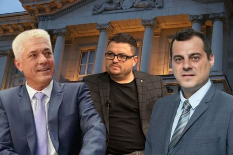 Новите областни управители на Кюстендил - Методи Чимев от ГЕРБ (вляво), на Стара Загора - Неделчо Маринов от БСП (в средата) и на Бургас - Владимир Крумов от ГЕРБ (вдясно) Колаж: Mediapool