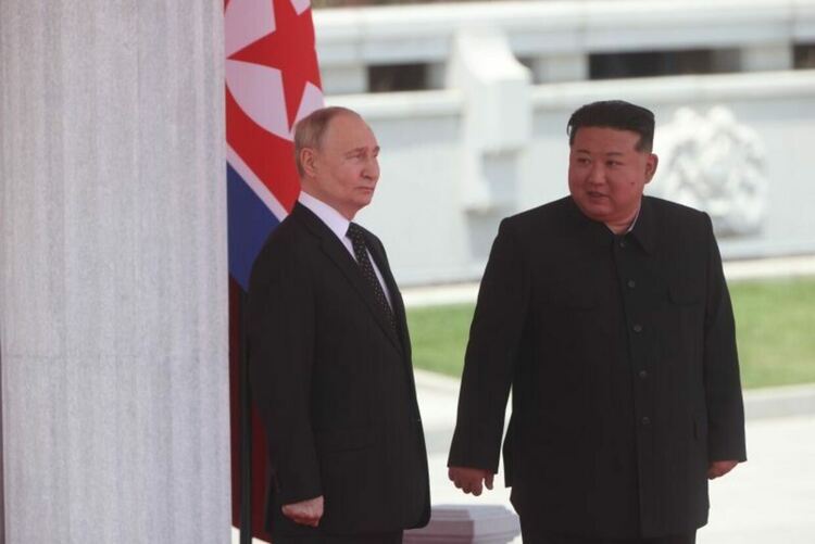 Владимир Путин и Ким Чен-Ун