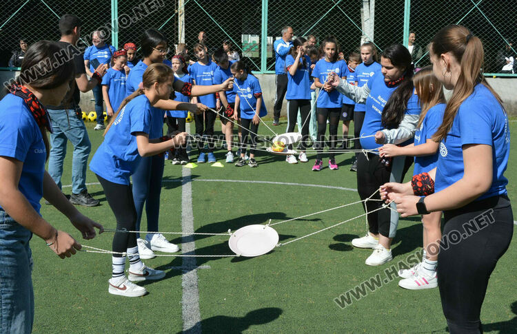 100 деца се включиха в спортен празник срещу зависимостите, организиран от Ротари клуб Хасково-Аида