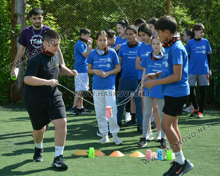 100 деца се включиха в спортен празник срещу зависимостите, организиран от Ротари клуб Хасково-Аида