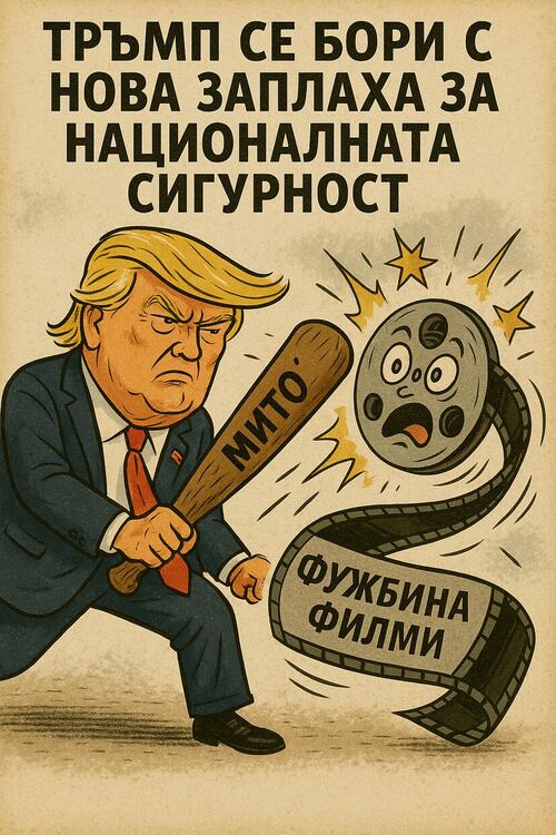 Тръмп се бори с нова заплаха за националната сигурност на САЩ - налага 100% мито за произведени в чужбина филми