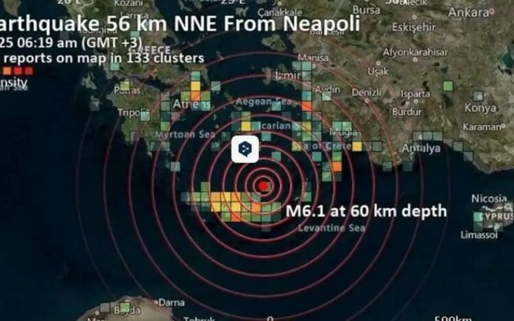 Силно земетресение от 6.1 по Рихтер удари Крит
