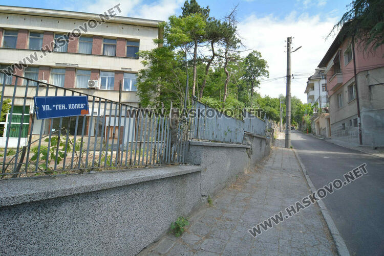 Отсякоха дървета пред ДНА в Хасково заради рушаща се стена, дават под наем помещение и ресторант