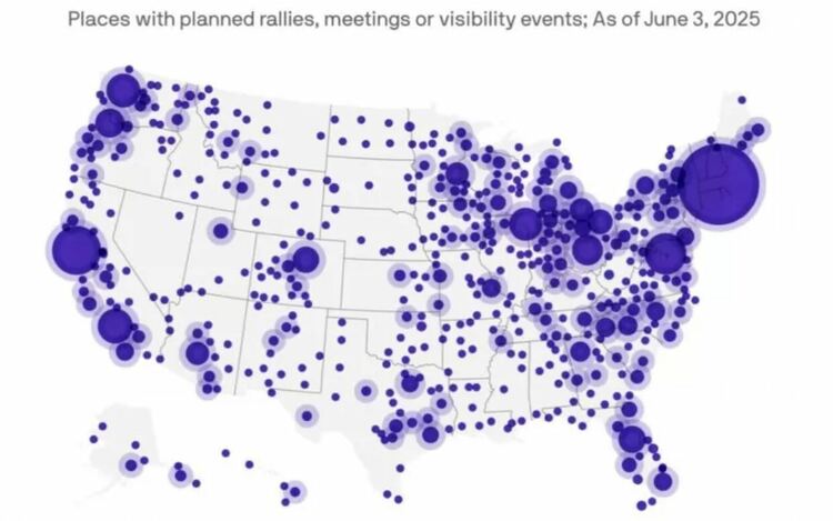 Протестът „Без крале“ ще се проведе в 1800 населени места в САЩ