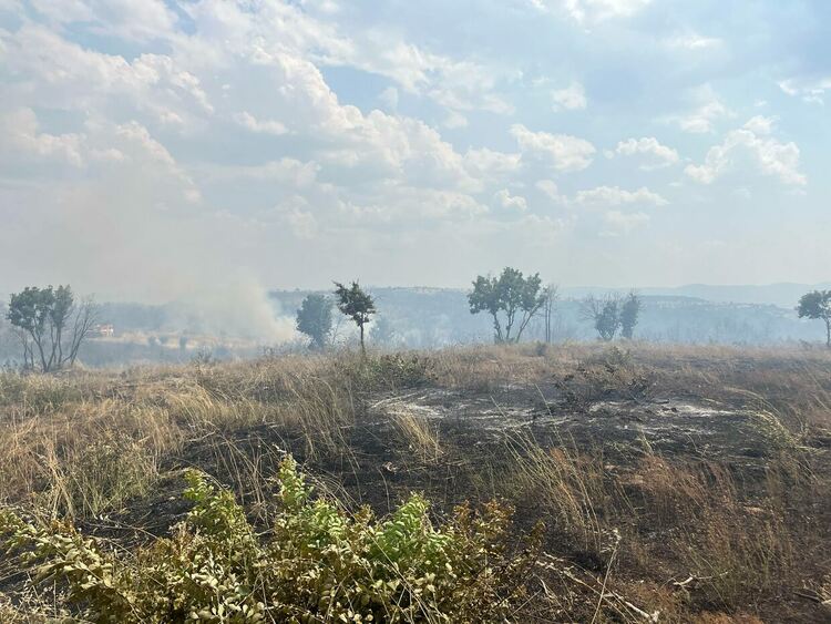 Пожар избухна в житен блок край Васково, обхвана и горски масив