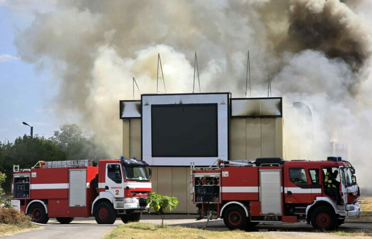 Пожар в казино в Свиленград