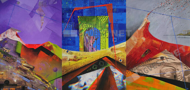 Мая Мечева и Елиза Ковачева-Цокова с изложба "Между два свята"