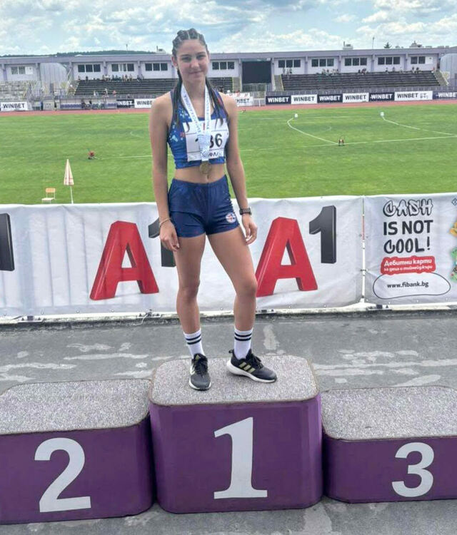Цветка Дякова с титла и лично постижение на шампионата по лека атлетика