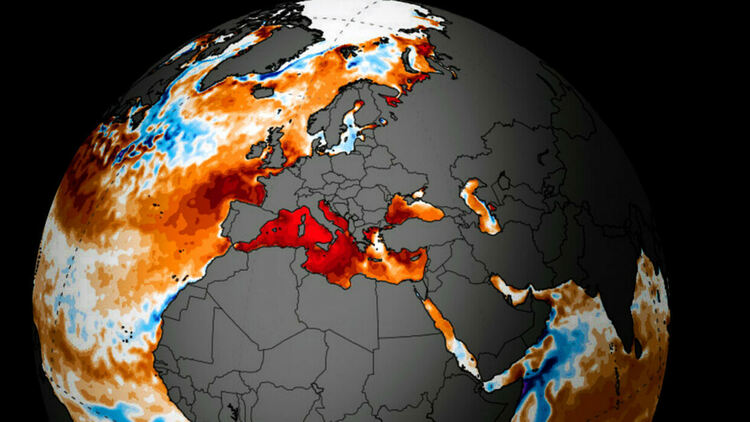 Рекордно топла вода в Средиземно море