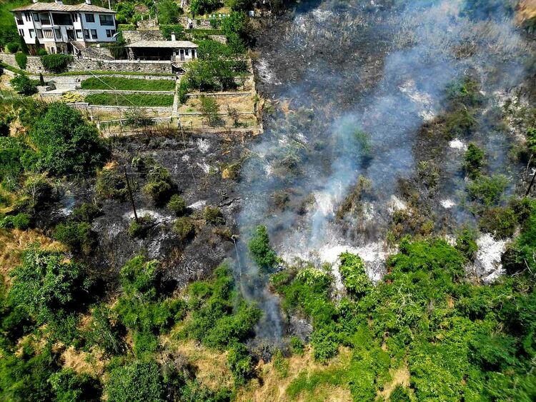 Пожар пламна край асеновградското село Косово