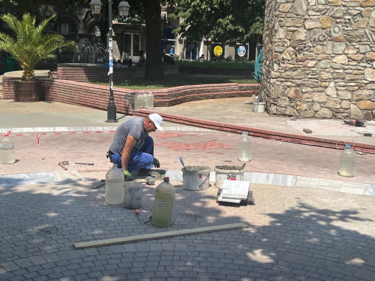 Обновяват частично центъра на Хасково