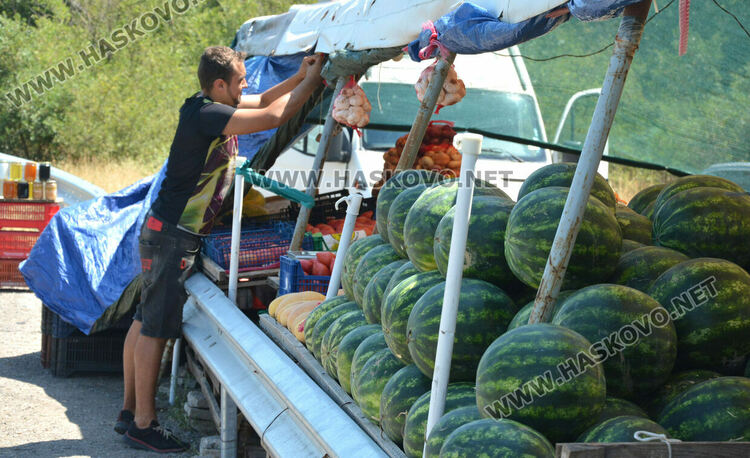 Затвориха много незаконни сергии край пътя от Хасково към Кърджали