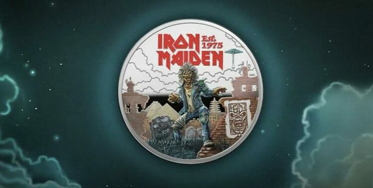 Кралският монетен двор пусна специална монета за 50-годишнината на Iron Maiden