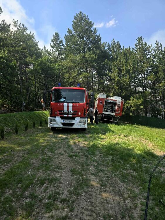 Голям пожар избухна между Долни Воден и Горни Воден