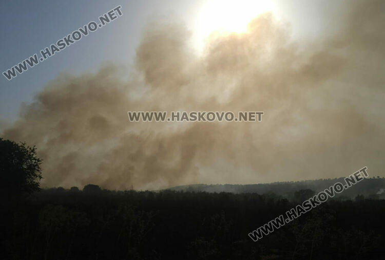 Военни, гранични полицаи, доброволци и верижна техника се включиха в гасенето на пожарите в Хасковско