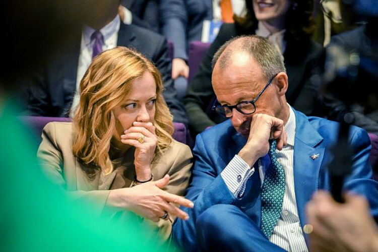 Джорджия Мелони и Фридрих Мерц