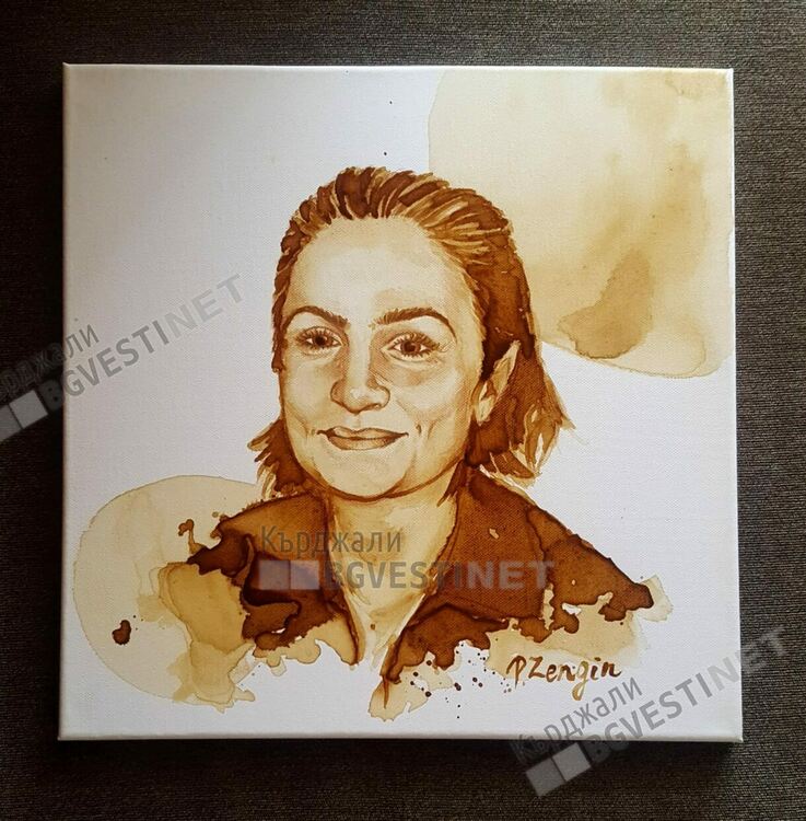 Петя Зенгин-художничката от Кърджали, която рисува портрети с кафе